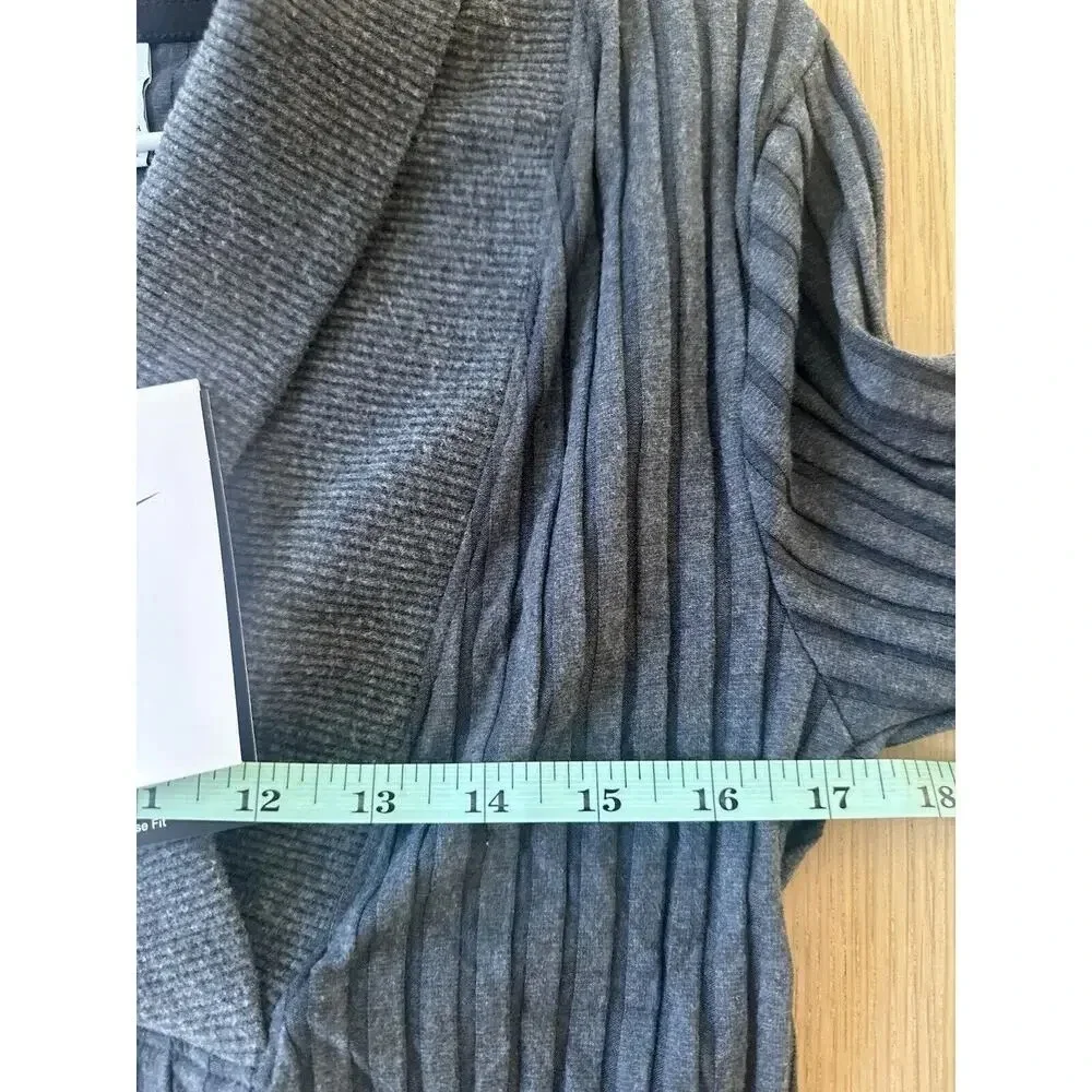 Nike Yoga Luxe Ribbed Cover-Up Sweater DD5828-010 Women’s Size Small NWT 1480